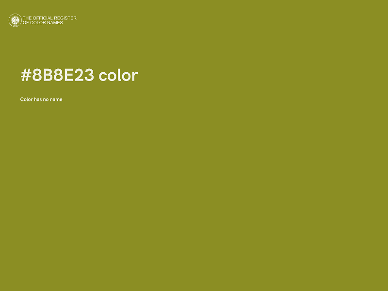 #8B8E23 color image