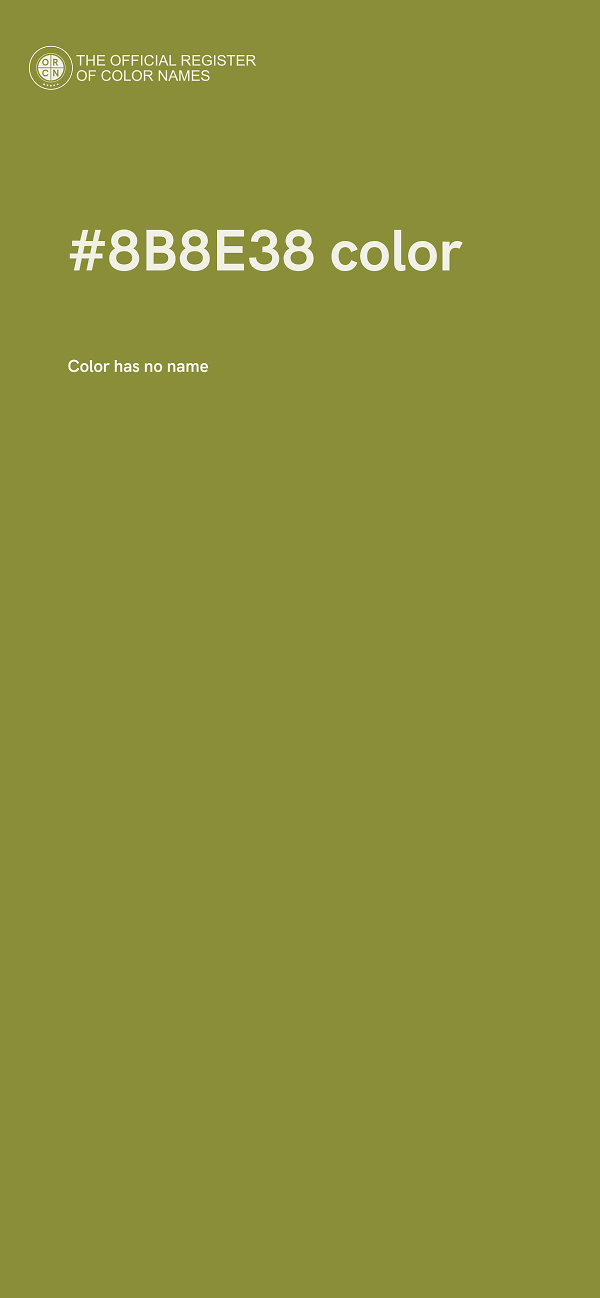#8B8E38 color image