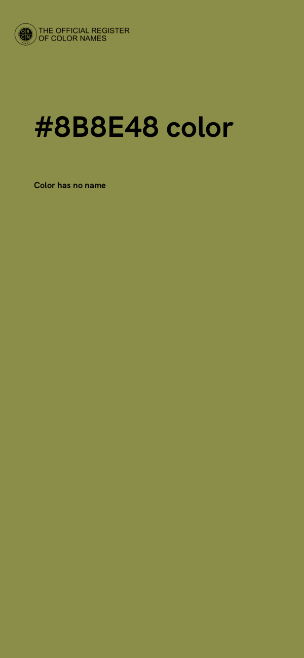 #8B8E48 color image
