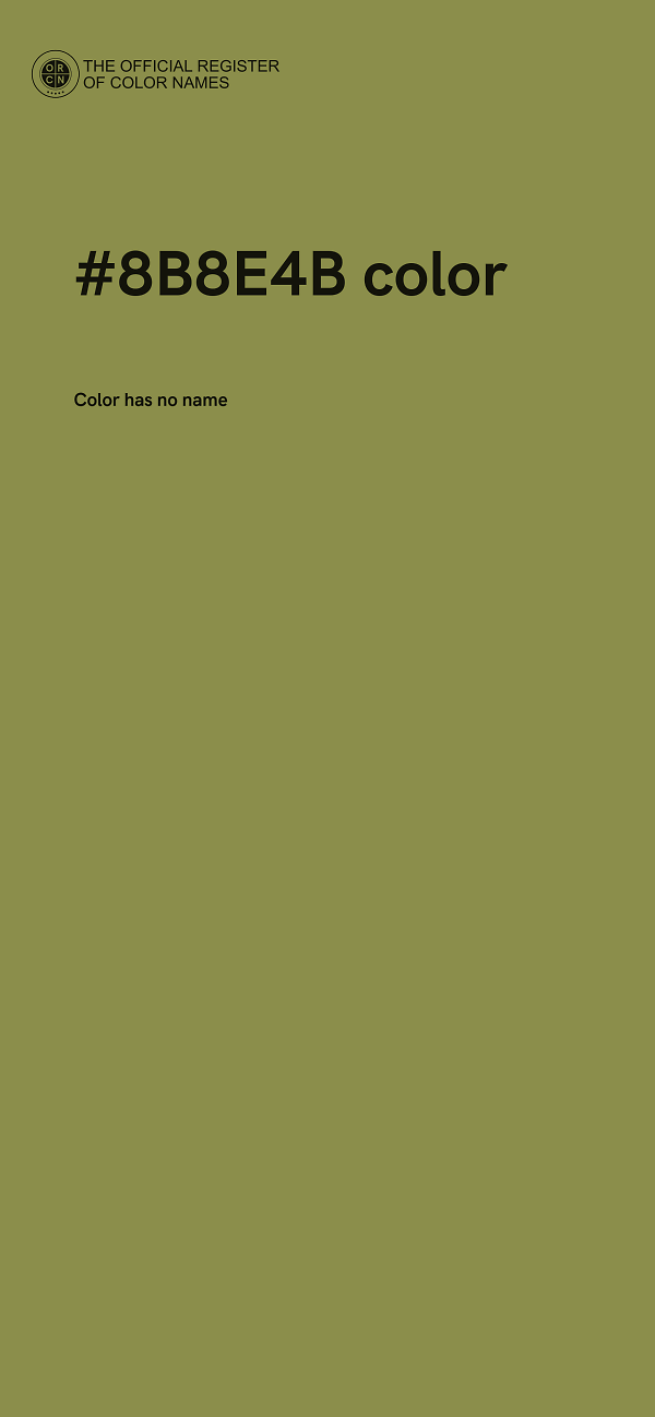 #8B8E4B color image