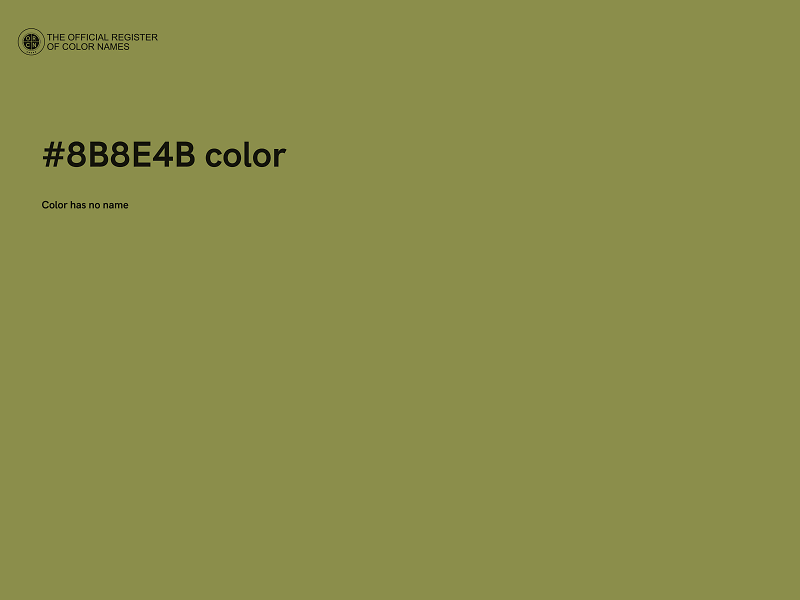 #8B8E4B color image