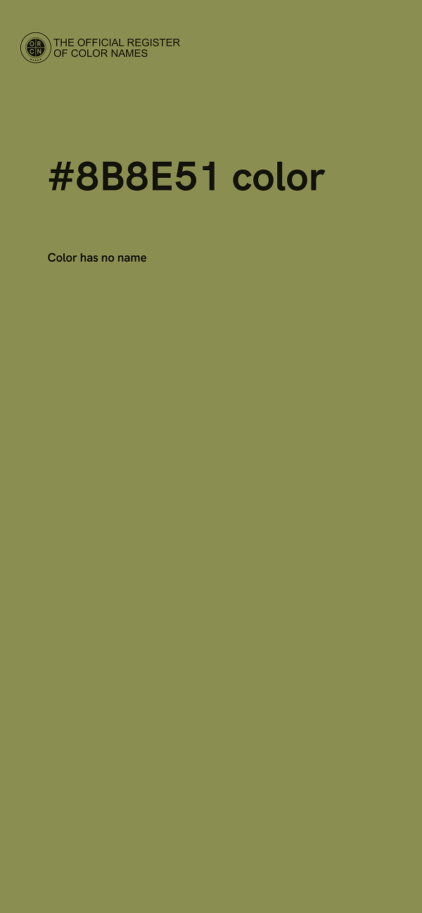 #8B8E51 color image