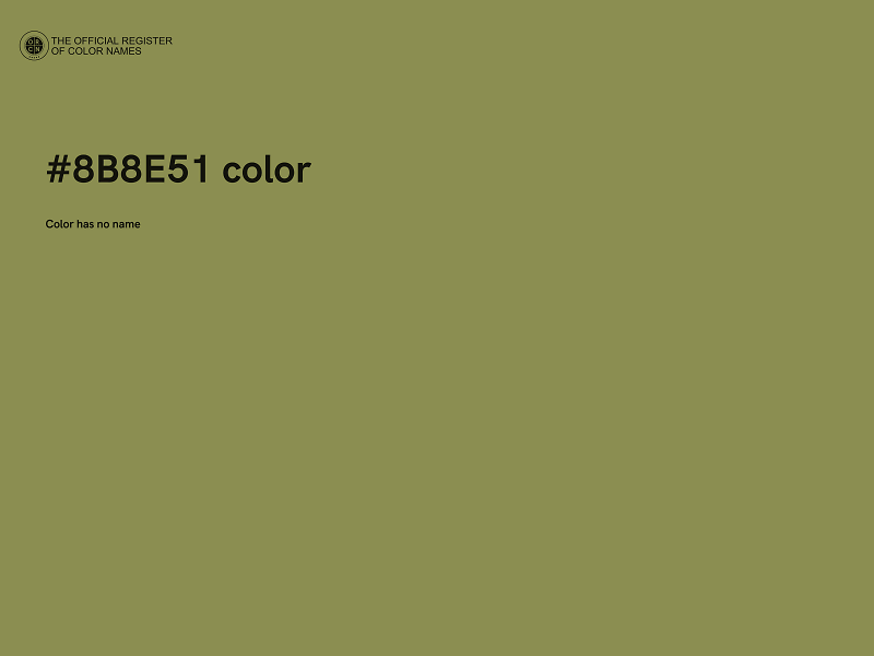 #8B8E51 color image
