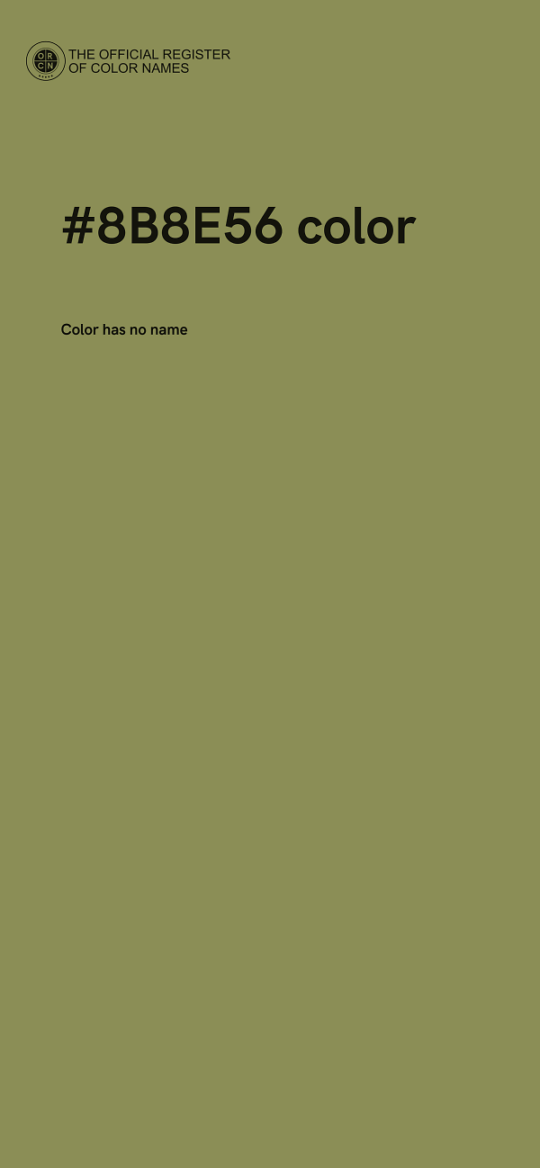 #8B8E56 color image
