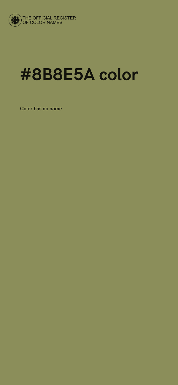 #8B8E5A color image