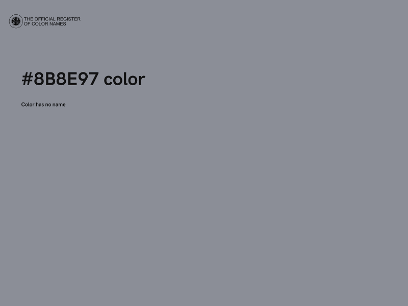 #8B8E97 color image