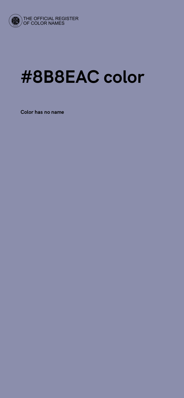 #8B8EAC color image