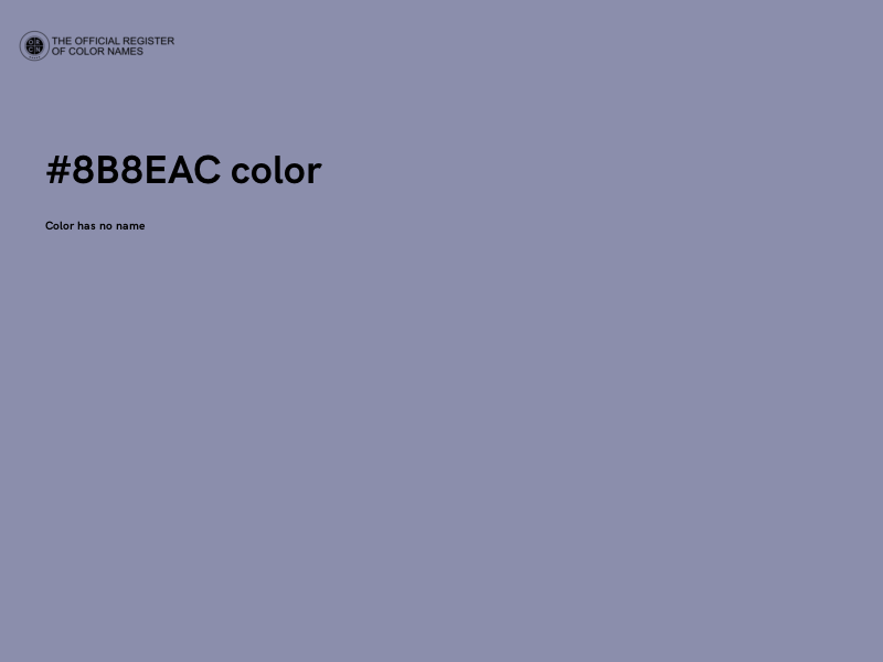 #8B8EAC color image