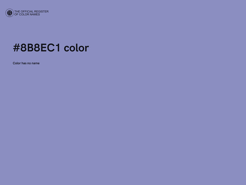 #8B8EC1 color image