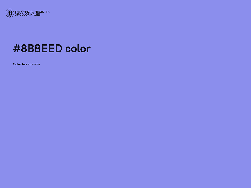 #8B8EED color image