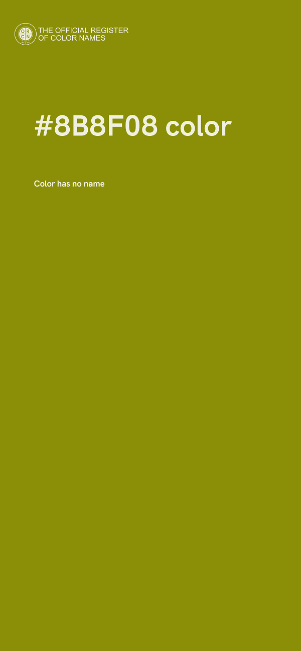 #8B8F08 color image