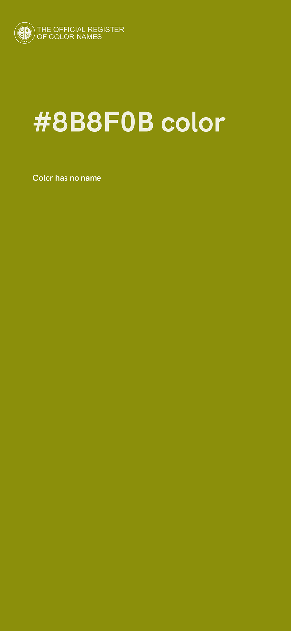 #8B8F0B color image
