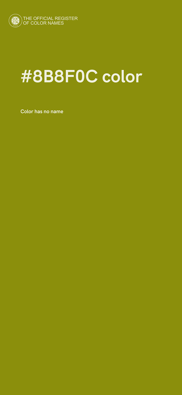 #8B8F0C color image
