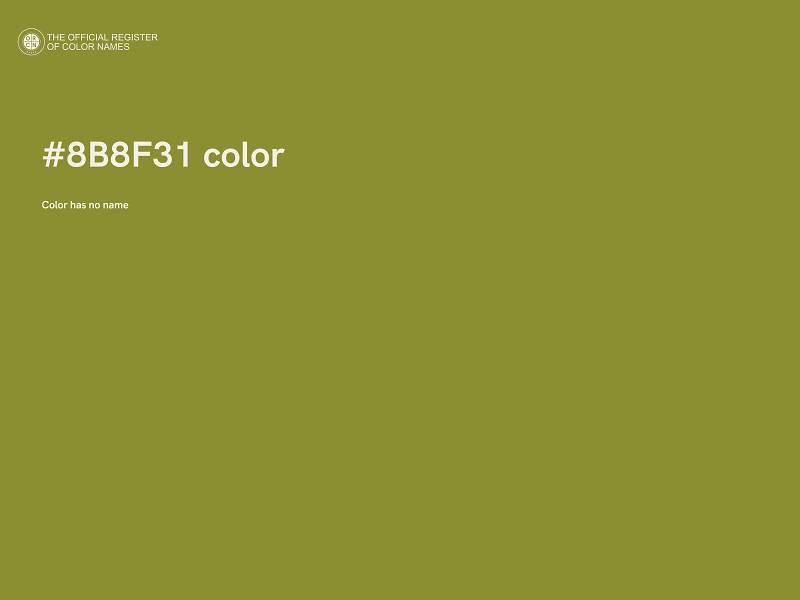 #8B8F31 color image