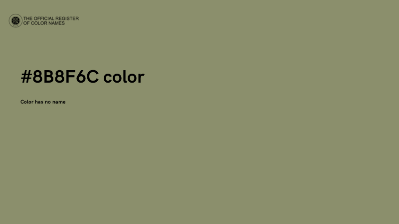 #8B8F6C color image