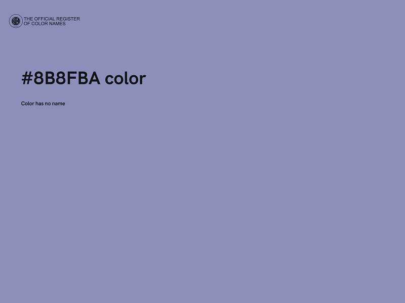 #8B8FBA color image