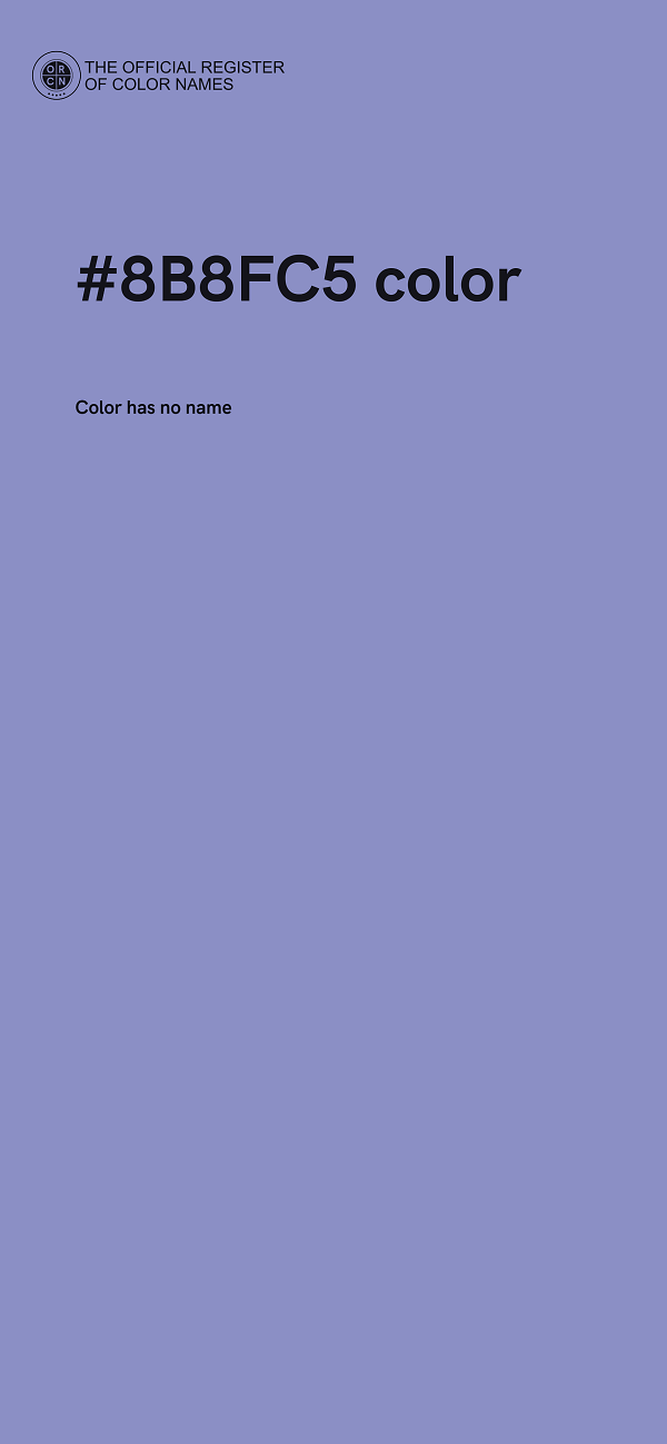 #8B8FC5 color image
