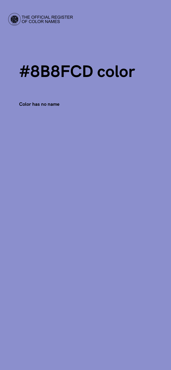 #8B8FCD color image