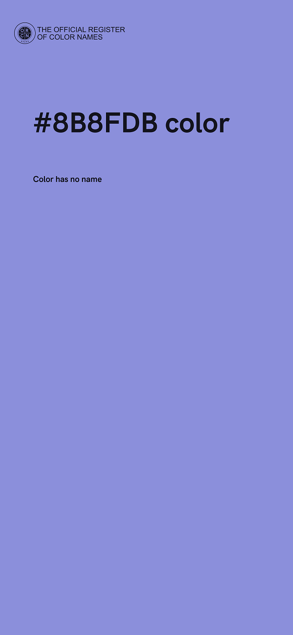 #8B8FDB color image
