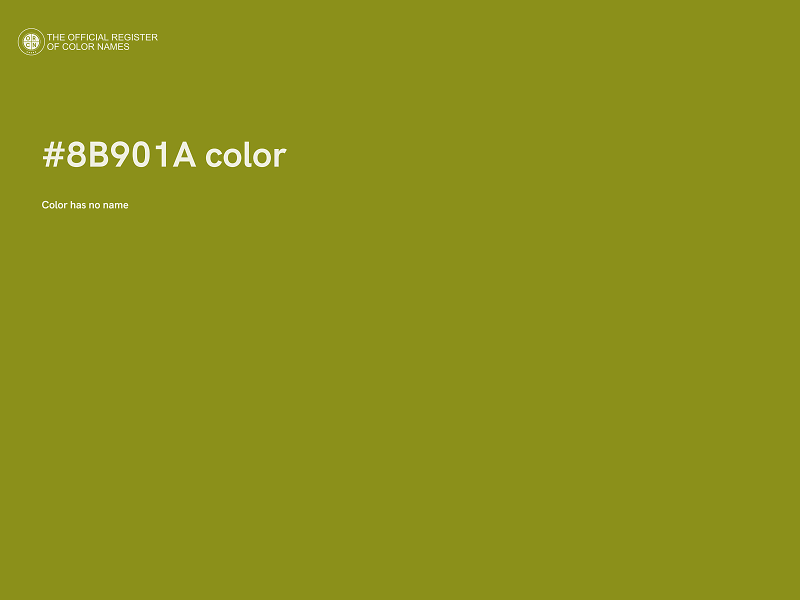 #8B901A color image