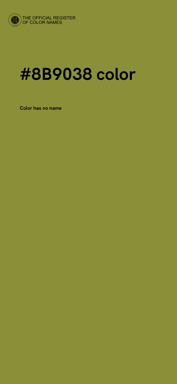 #8B9038 color image