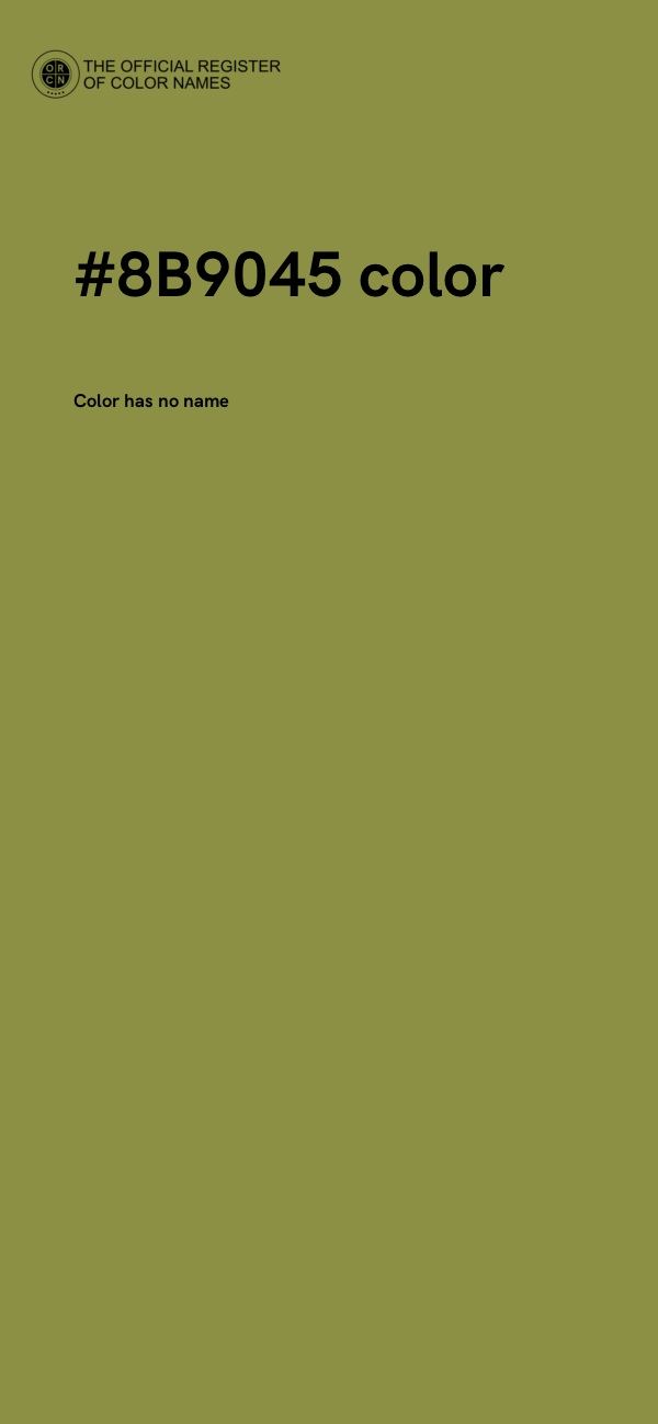 #8B9045 color image