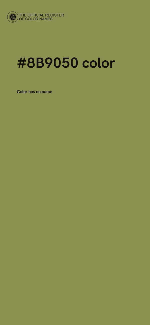 #8B9050 color image
