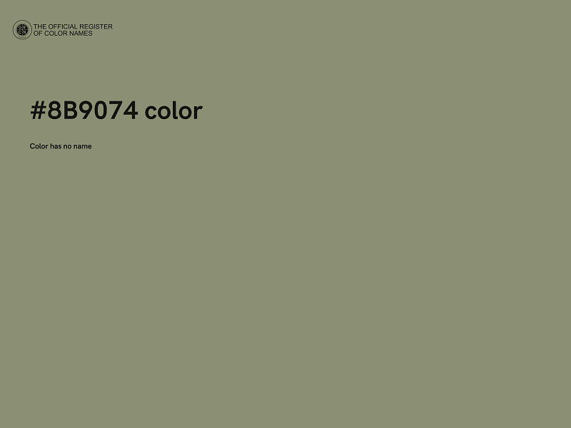 #8B9074 color image