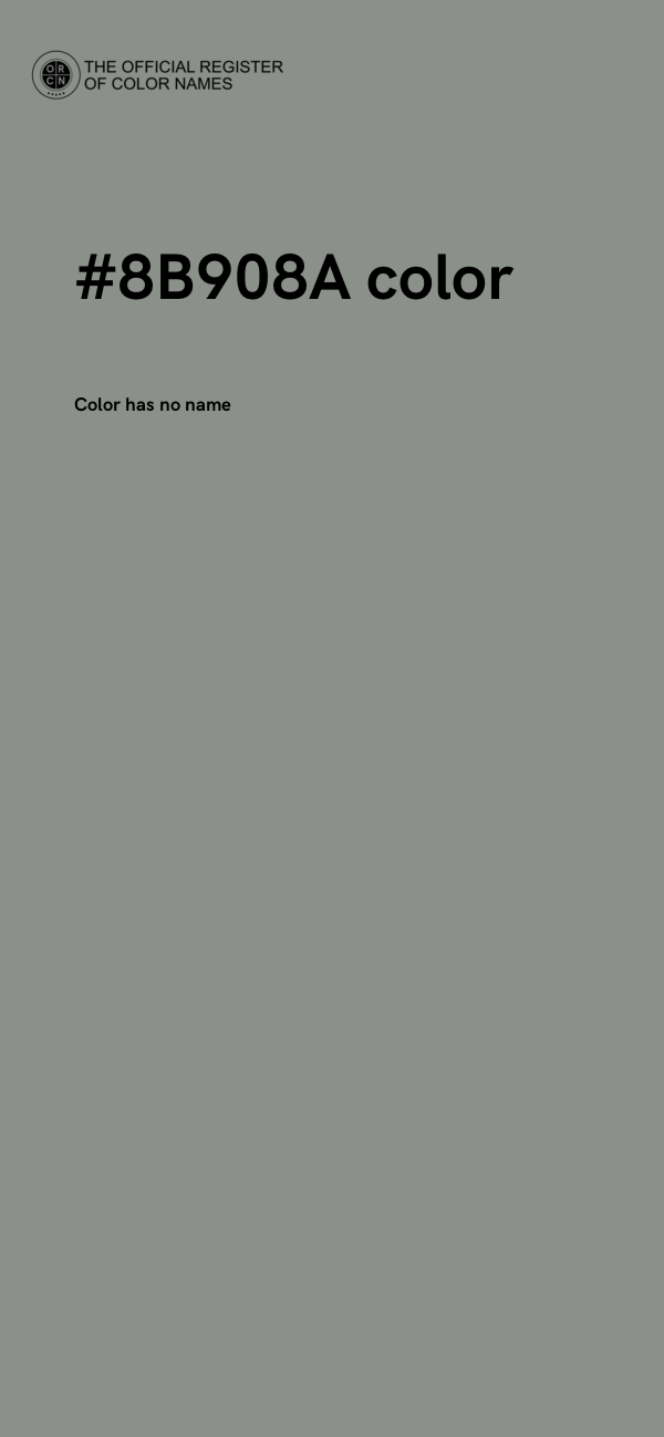 #8B908A color image
