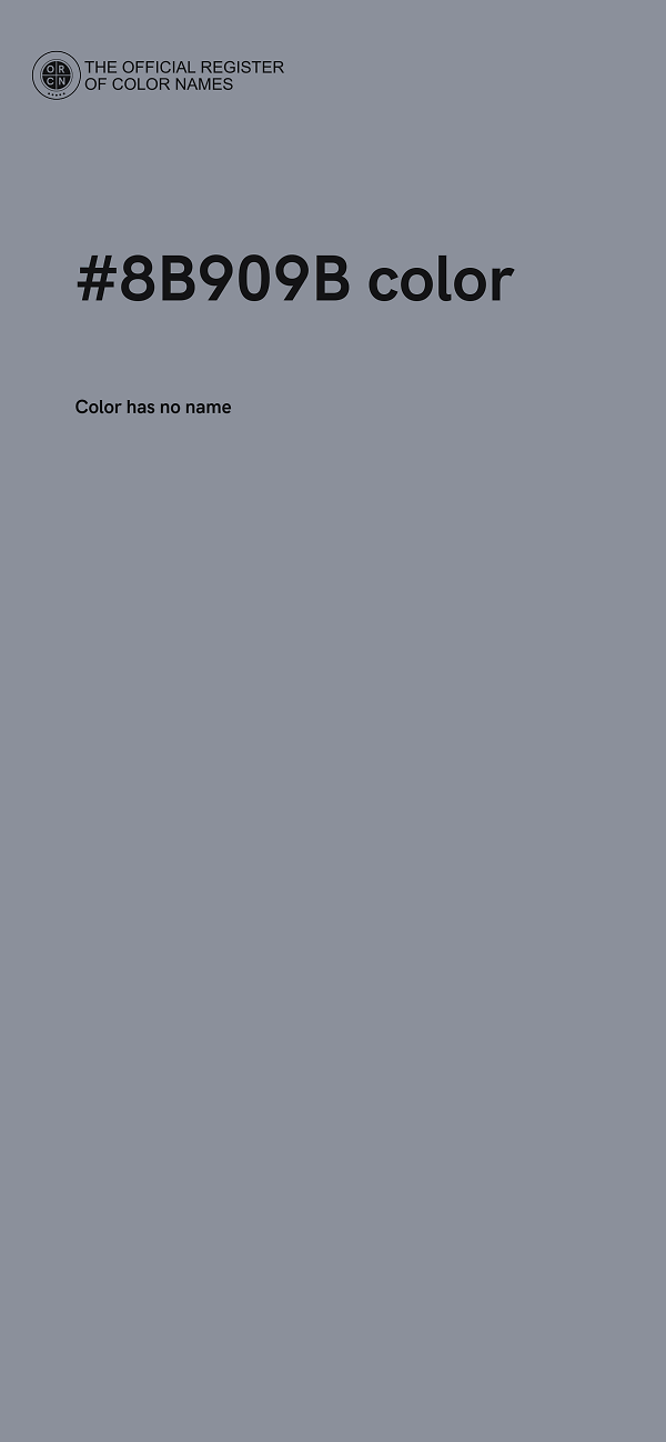 #8B909B color image