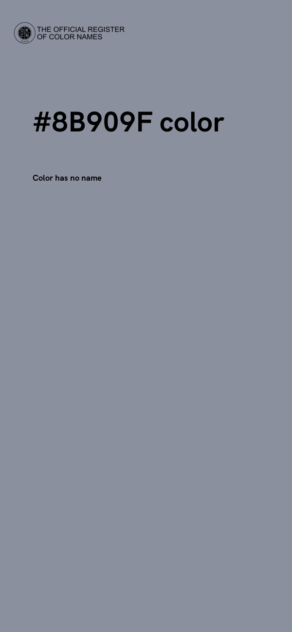 #8B909F color image