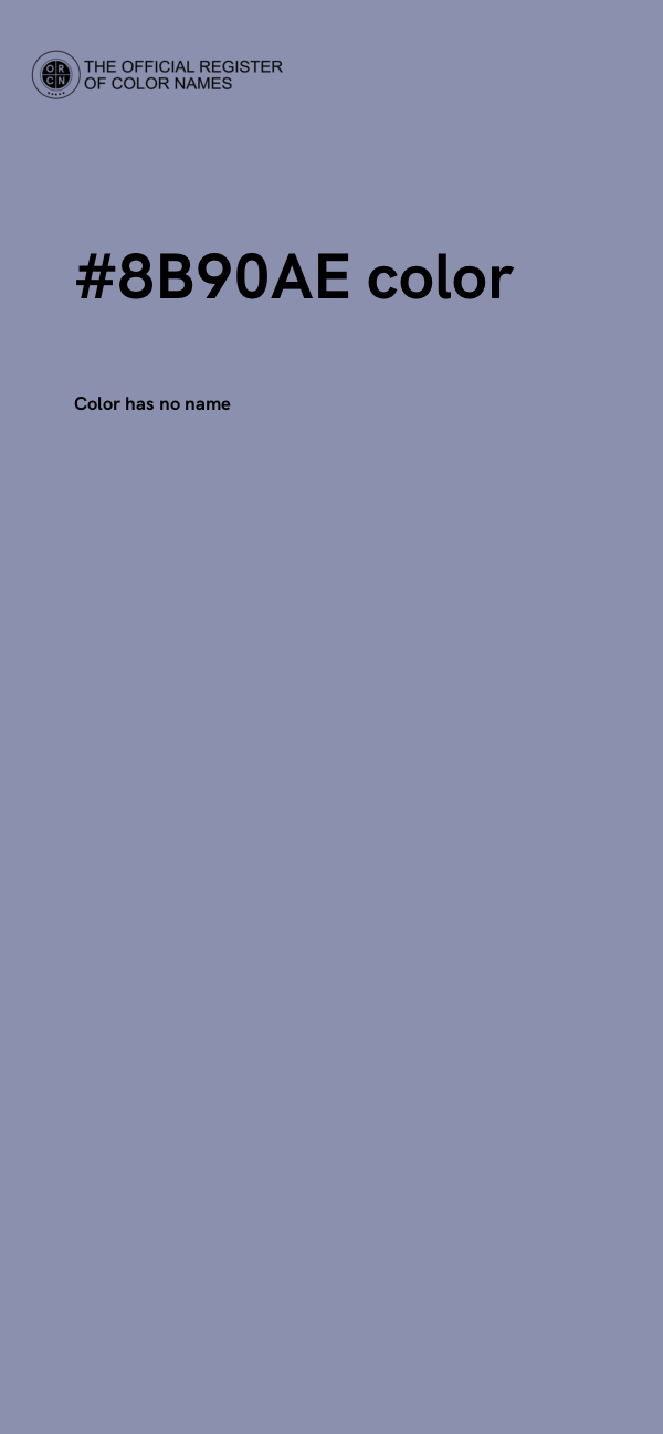 #8B90AE color image