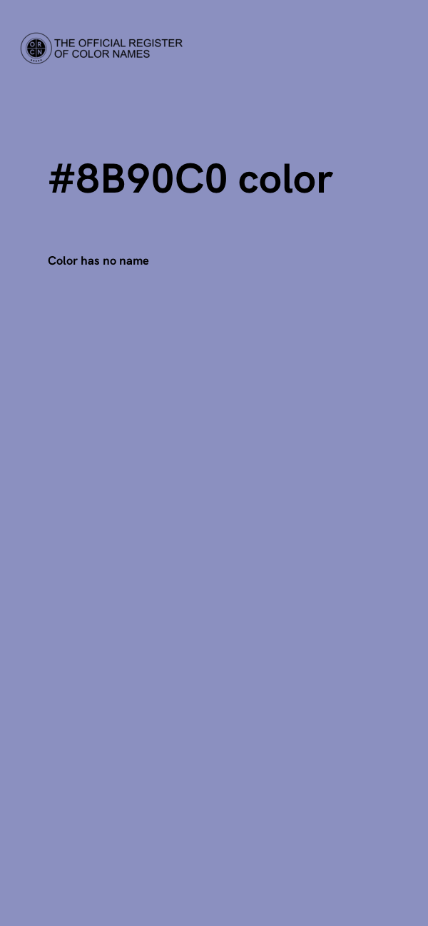 #8B90C0 color image