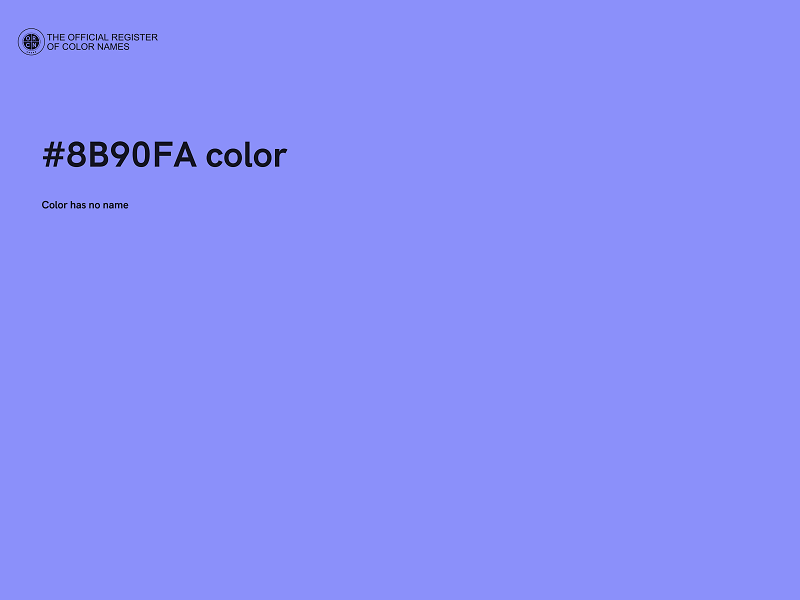 #8B90FA color image