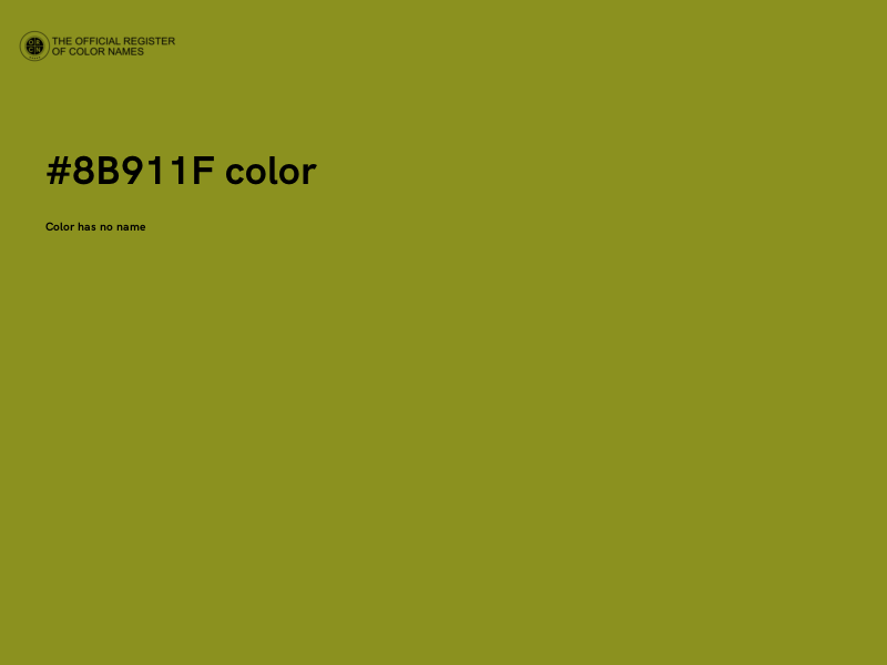 #8B911F color image