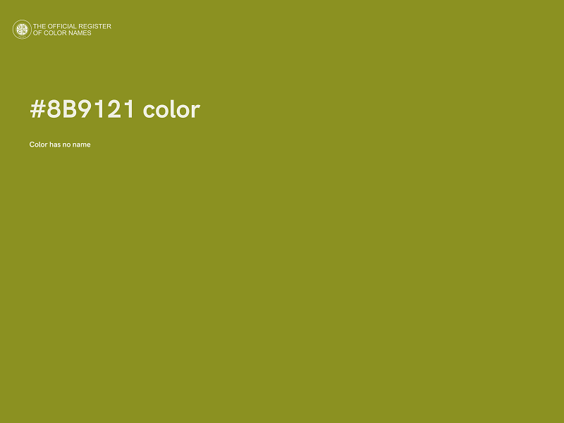 #8B9121 color image