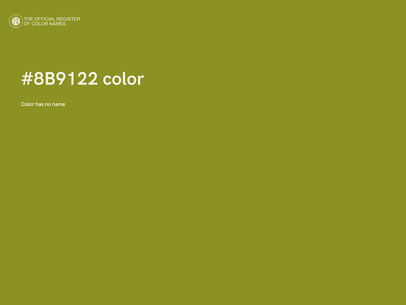 #8B9122 color image