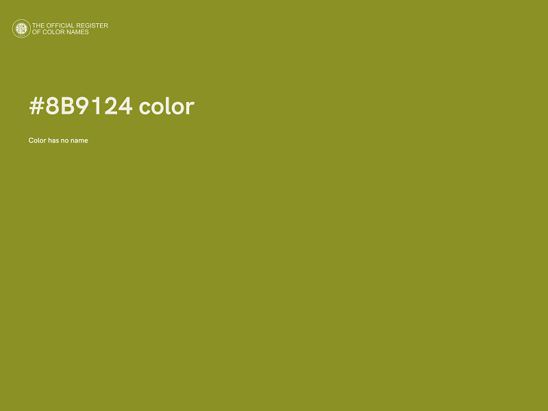 #8B9124 color image