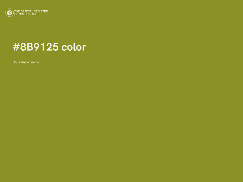 #8B9125 color image