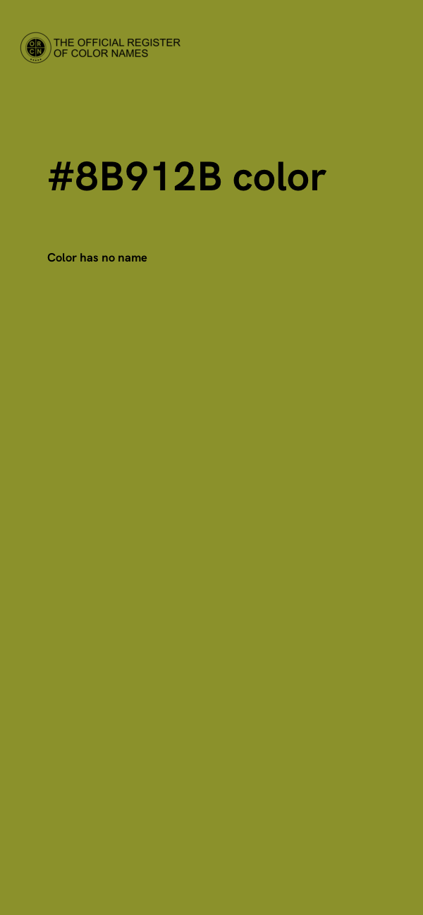 #8B912B color image