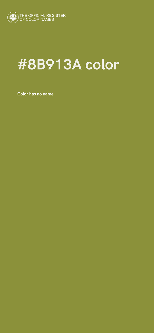 #8B913A color image