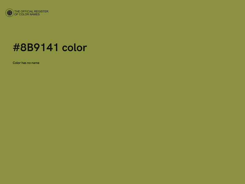 #8B9141 color image