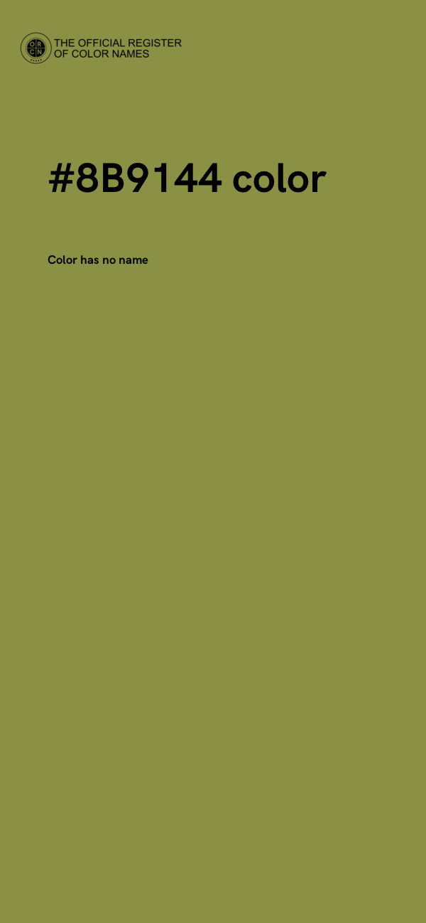 #8B9144 color image