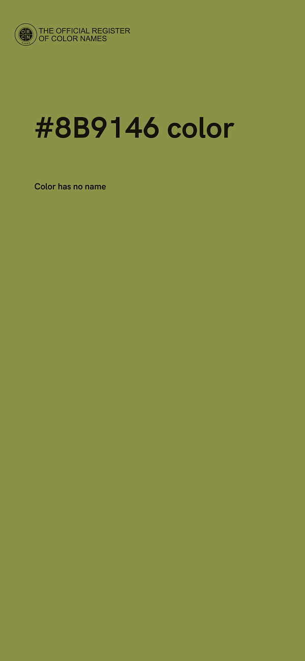 #8B9146 color image