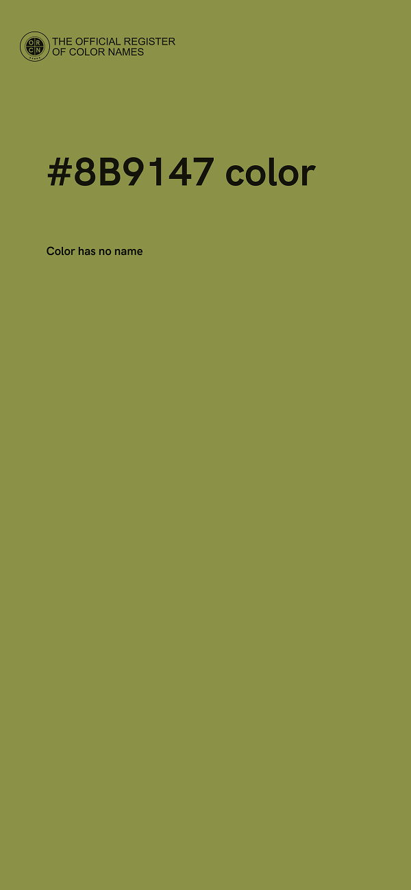 #8B9147 color image