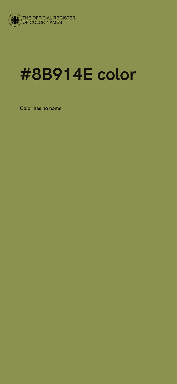 #8B914E color image