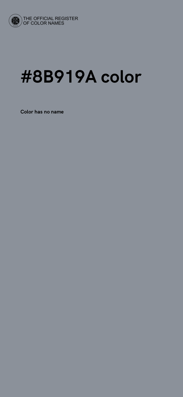 #8B919A color image