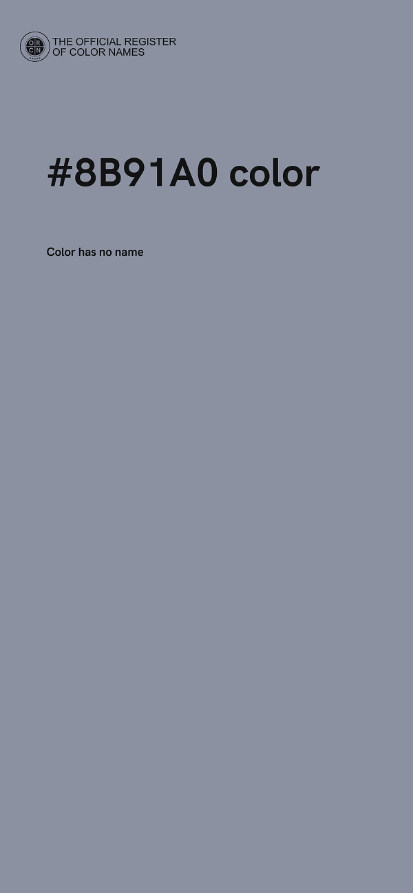 #8B91A0 color image