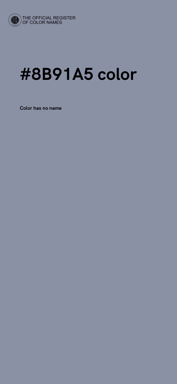 #8B91A5 color image