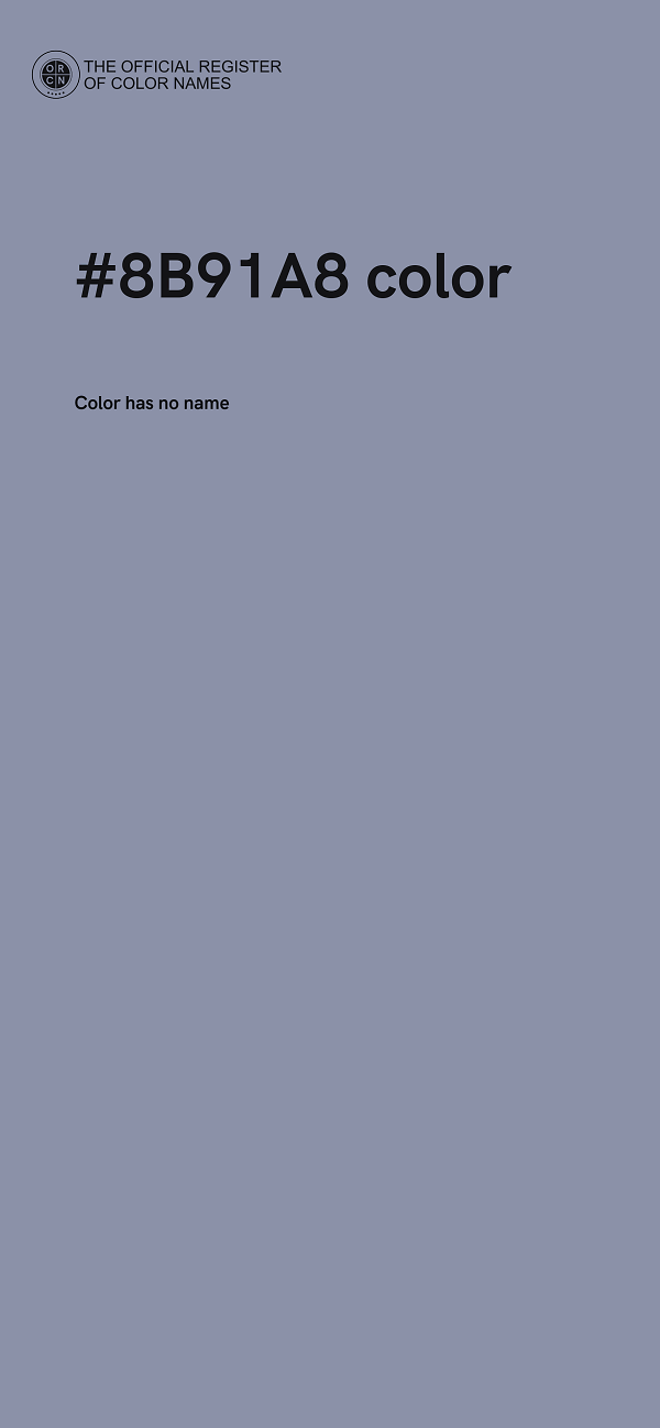 #8B91A8 color image